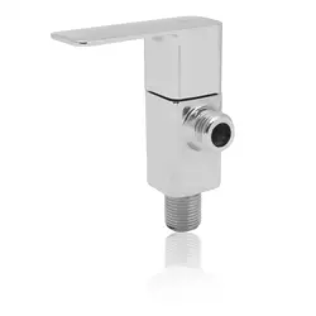 Cera Ruby Angle Cock | Single Lever | Glossy Chrome Finish | Stylish And Durable Design For Modern Bathroom | Stop Cock