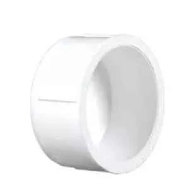 Supreme 1 inch SCH 80 UPVC White Plain End Cap, MP1G8ECP003E