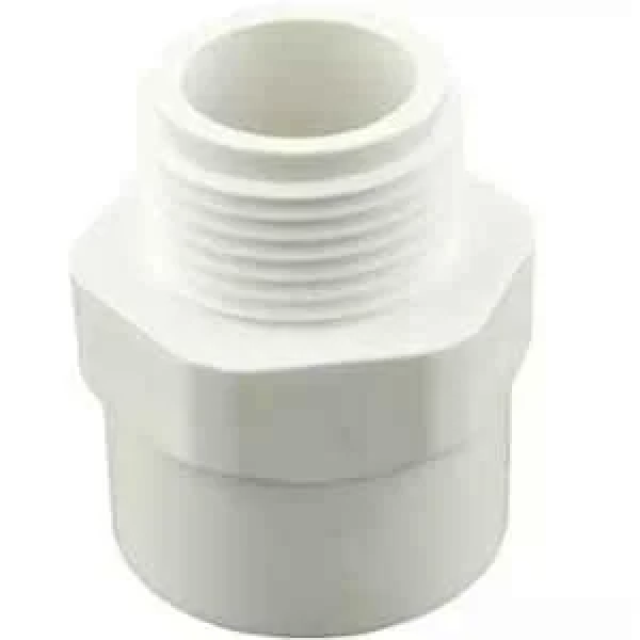 Supreme 1-1/2 inch SCH 80 UPVC White Male Threaded Adaptor
