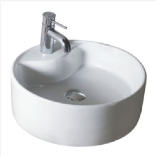 Varmora Grigio 445x445x160 Off White Table Top Wash Basins