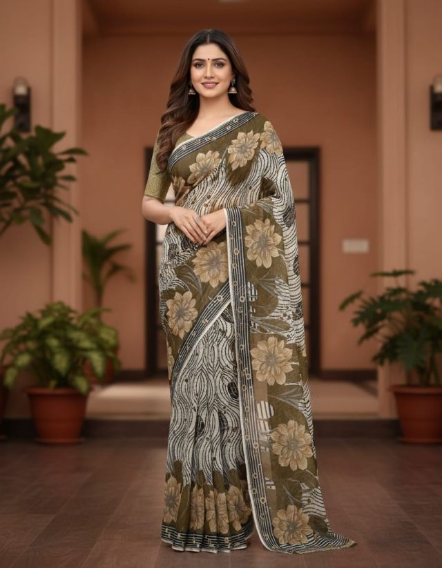 Gerogette saree