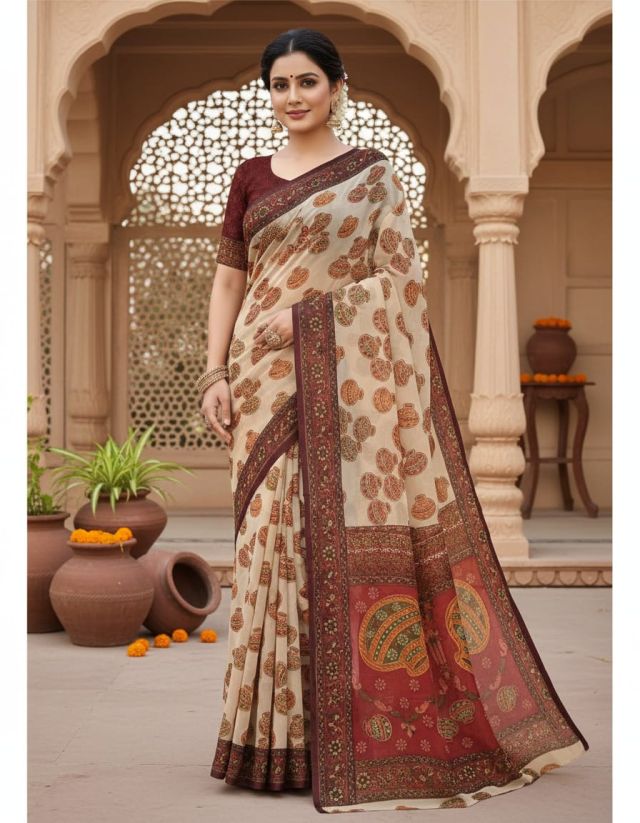 Gerogette saree
